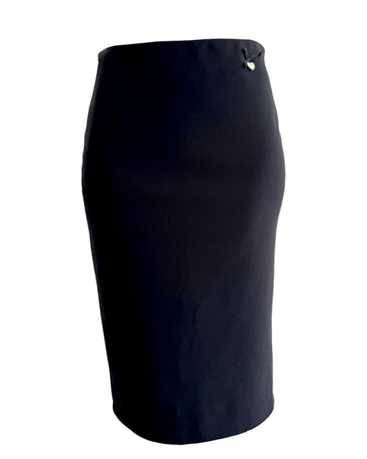 Lynne black midi Skirt