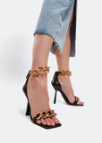 Versace Medusa Chain leather sandals