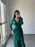 Ana Radu green long Dress