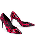 New Dolce & Gabbana leopard pink stiletto pumps