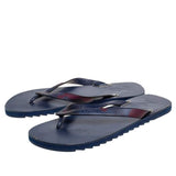 Louis Vuitton dark blue leather flip flops