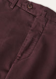 Loro Piana Carlo burgundy trousers