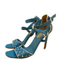 Valentino rockstud spike blue sandals