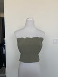 Manera Odevatca Khaki green Top