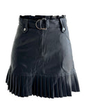 Limelight skirt leather skirt