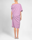 The Attico pink one shoulder dress