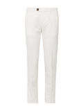 Brunello Cucinelli slim-fit white trousers