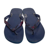 Louis Vuitton dark blue leather flip flops