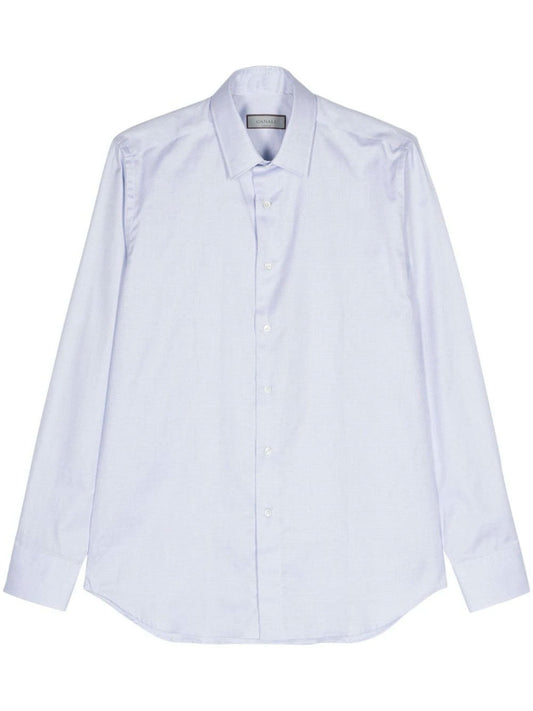 Canali light blue long-sleeve shirt