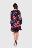 Gizia floral multicolor dress with belt