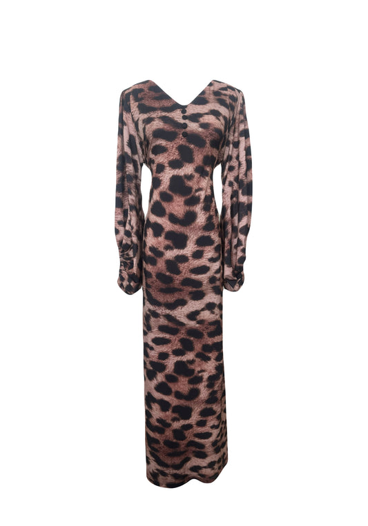 Nb boutique cheetah print long Dress