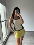 Meshki yellow Skirt