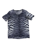 The Kooples silk white tiger print shirt