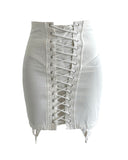 Peonium white Skirt