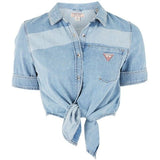 Guess denim jean top