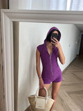 Beach Bunny Purple Romper