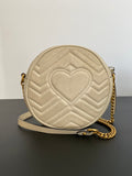 Gucci mini GG Marmont Round Leather Crossbody