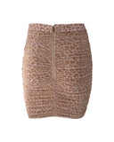 Oh Polly leopard print ruched skirt