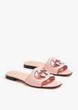 Gucci GG cut out leather sandals