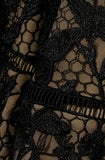 Marchesa Notte black lace Dress