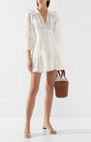 Zimmermann Linen Honour Corset White Mini Dress