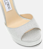 Jimmy Choo Max 150 glitter sandals