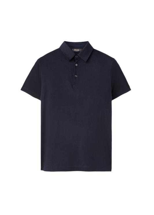 Loro Piana navy blue polo shirt