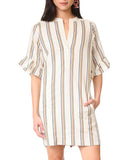 Whistles white stripes mini dress, beach cover up