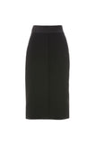 GIZIA Black pencil skirt with a middle slit