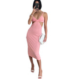 Manera Odevatca long light pink dress