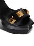 Balmain Ava 140mm leather platform sandals