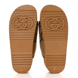 GUCCI Monogram Jumbo GG Nappa Samoa Plattorm 40mm Slide Sandals