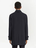 Zegna Trofeo elements black trench coat