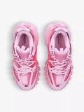 Balenciaga Pink Clear Sole Track Sneakers