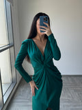 Ana Radu green long Dress