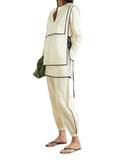 Tory Burch Piper Layered Cotton-Voile Tunic Set With Pants