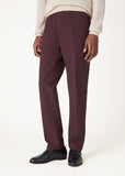 Loro Piana Carlo burgundy trousers