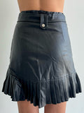 Limelight skirt leather skirt