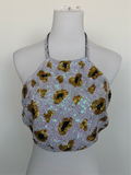 Revolve white and yellow sequin top