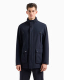 Emporio Armani water-repellent long jacket