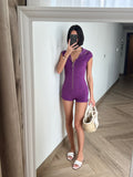 Beach Bunny Purple Romper