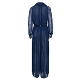 Chanel navy blue silk jumpsuit