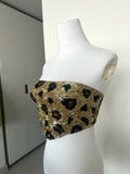 Revolve cheetah sequin Top