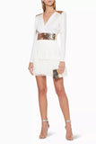 ELISABETTA FRANCHI Fringed Mini Dress