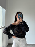 Mirae black lace Top