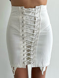 Peonium white Skirt