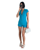 Beach Bunny Swimwear blue romper