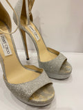 Jimmy Choo Max 150 glitter sandals