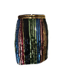 Alexander Terekhov rainbow sequin skirt