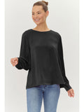 Liz Jordan Pleated Sleeve Blouse